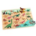 Drevené edukačné puzzle Dinosaury