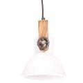 vidaXL Industriálna závesná lampa 25 W biela 19 cm okrúhla E27