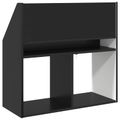vidaXL Detský regál Čierna 72,5 x 29,5 x 69 cm Kompozitné drevo