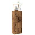 vidaXL Knižnica staré drevo 40x24x102 cm kompozitné drevo
