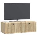 vidaXL Nástenná TV skrinka Dub sonoma 98 x 41 x 30 cm Kompozitné drevo
