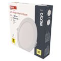 LED vstavané svietidlo NEXXO, kruhové, biely, 18W, teplá biela