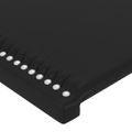 vidaXL Čelo postele čierne 80x5x118/128 cm umelá koža