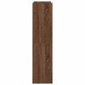 vidaXL Regál na topánky hnedý dub 60x25x100 cm spracované drevo