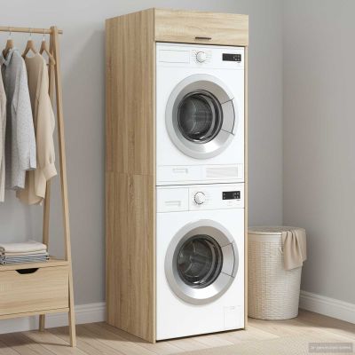 vidaXL Kabinet na práčku Sonoma 67,5 x 68 x 200 cm Kompozitné drevo