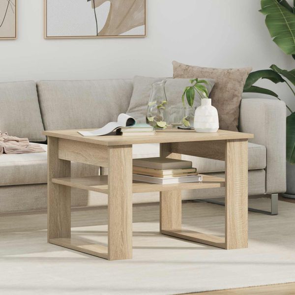 vidaXL Konferenčný stolík Sonoma dub 64 x 54 x 44 cm Kompozitné drevo