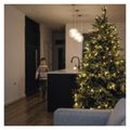 LED vianočná cherry reťaz – guličky, 20 m, vonk. aj vnútor.,teplá biela, programy, časovač