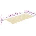 vidaXL 2-miestna záhradná lavica s vankúšom 120 cm eukalyptový masív
