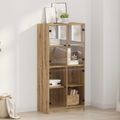 vidaXL Highboard Remeselný dub 68 x 37 x 142 cm Kompozitné drevo