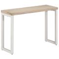 vidaXL Konzolový stolík hnedý 110x35x76 cm mangovníkový masív a železo