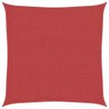 vidaXL Tieniaca plachta 160 g/m² červená 2x2 m HDPE