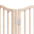 vidaXL Brána pre psa s dverami skladacia 15panely 750cm topoľové drevo