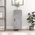 vidaXL Komoda betónovo sivá 34,5x34x90 cm spracované drevo