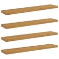 vidaXL Stenná polica Nástenná montáž 4 ks Béžová 120 x 23,5 x 3,8 cm