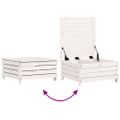 vidaXL Záhradná podnožka s podložkou borovicový masív