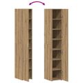 vidaXL Highboard Remeselný dub 30 x 42,5 x 185 cm
