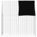vidaXL Klietka pre králiky Strieborná 200 x 100 x 210 cm