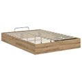 vidaXL Otomanový posteľný rám s úložiskom Remeselný Dub 135 x 190 cm