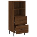 vidaXL Komoda hnedý dub 34,5x34x90 cm spracované drevo