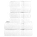 vidaXL 6-dielna prémiová sada uterákov SOLUND biela 600 g/m²