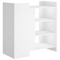 vidaXL Komoda biela 73,5x35x75 cm kompozitné drevo