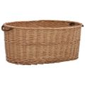vidaXL Košík s rúčkami na palivové drevo 78x54x34 cm prírodná vŕba