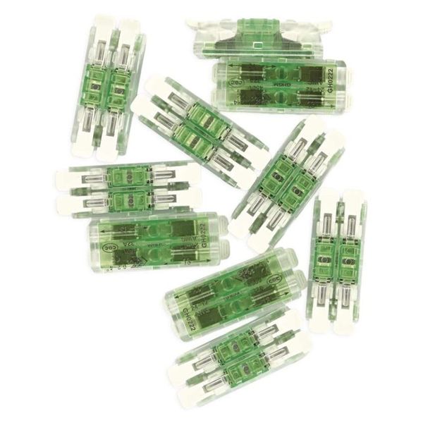 Priama páčková spojovacia svorka 4× 0,2–4 mm2, 10 ks