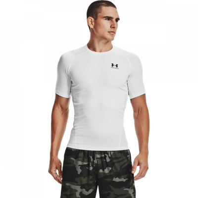 Kompresné tričko HG Armour Comp SS White - Under Armour, veľkosť L