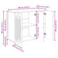 vidaXL Servírovacia skriňa Staré drevo 89 x 34,5 x 80 cm