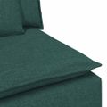 vidaXL Modulárna opierka na ruky s vankúšmi, tmavozelená, 100 cm