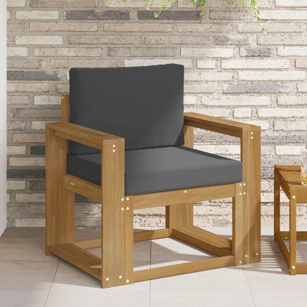 vidaXL 2 Kus Záhradná súprava gaučov Polyester Biela a antracitová