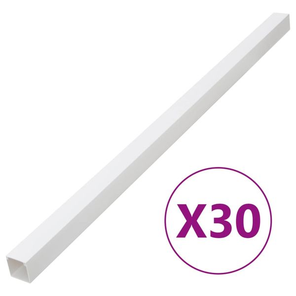 vidaXL Káblový rozvod 40x40 mm 30 m PVC