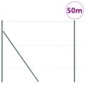 vidaXL Hexagonálny plotový základ 50 x 1,5 m PVC potiahnutá oceľ Sivá