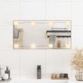 vidaXL Nástenné zrkadlo s LED svetlami 30x60 cm sklo obdĺžnik