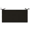vidaXL Vankúš na lavičku SOEST 100% polyester Čierna 60 x 40 x 8 cm