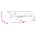vidaXL Denná posteľ s matracom čierna 100x200 cm zamat