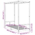 vidaXL Rám detskej postele 80x200 cm masívna borovica