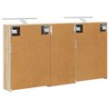 vidaXL Set kabinetov do kúpeľne 3 ks 116 x 16 x 62,5 cm