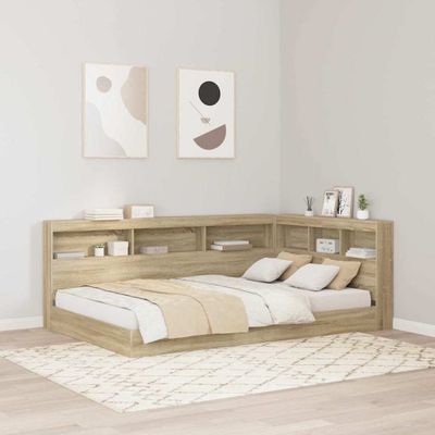 vidaXL Úložné čelo Sonoma dub 207,5 x 137,5 x 76,5 cm Kompozitné drevo
