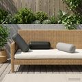 vidaXL Poťah na podložku 6 pcs HEERLEN Antracitová Ø 15 x 40 cm