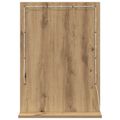 vidaXL Toaletné zrkadlo Remeselný dub 70 x 50 x 18 cm Obdĺžnikový