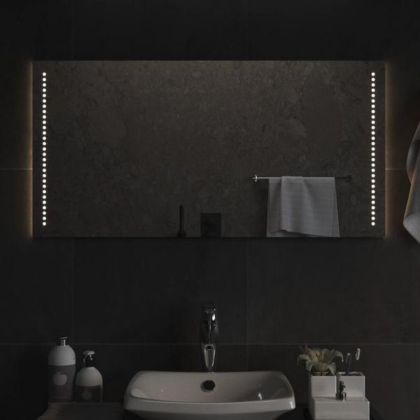 vidaXL LED kúpeľňové zrkadlo 50x100 cm