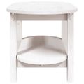 vidaXL Konferenčný stolík biely 80x45x45 cm borovicový masív