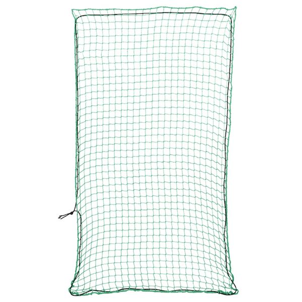 vidaXL Sieť na prívesný vozík s elastickým lanom, zelená 2,7x1,5 m, PP