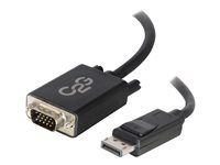 C2G 6ft DisplayPort to VGA Adapter Cable - M/M - Kábel DisplayPort - DisplayPort (M) do HD-15 (VGA) (M) - 1.83 m - čierna
