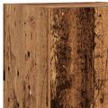 vidaXL TV skrinky s LED svetlami 2 ks staré drevo 30,5x30x102 cm