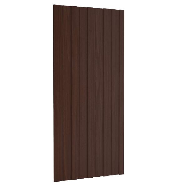 vidaXL Strešný panel 36 pcs Hnedá 100 x 45 cm Pozinkovaná oceľ