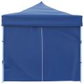 vidaXL Skladací párty stan s 8 bočnými stenami 870x291x315 cm modrý