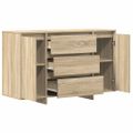 vidaXL Servírovacia skriňa Sonoma dub 120 x 41 x 75 cm