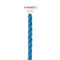 vidaXL Pracovné lano modré 6 mm 250 m polypropylén